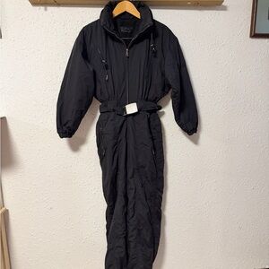 Bogner Vintage Black One Piece Ski Suit size 8